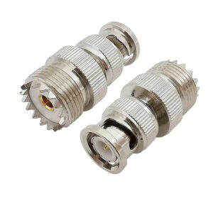 BNC to UHF Low Loss Coaxial RF Connector Adapter